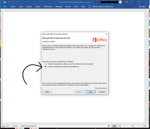 Installing Office 2019 in 5 Steps (Telephone Activation)